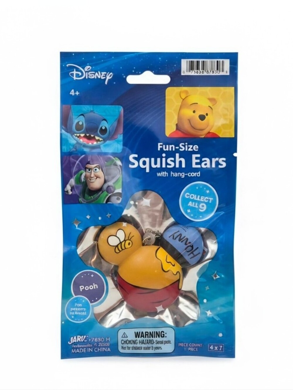 Disney Winnie the Pooh Fun-Size Squish Ears Slow Rise Foam Fidget Toy JA-RU NIP